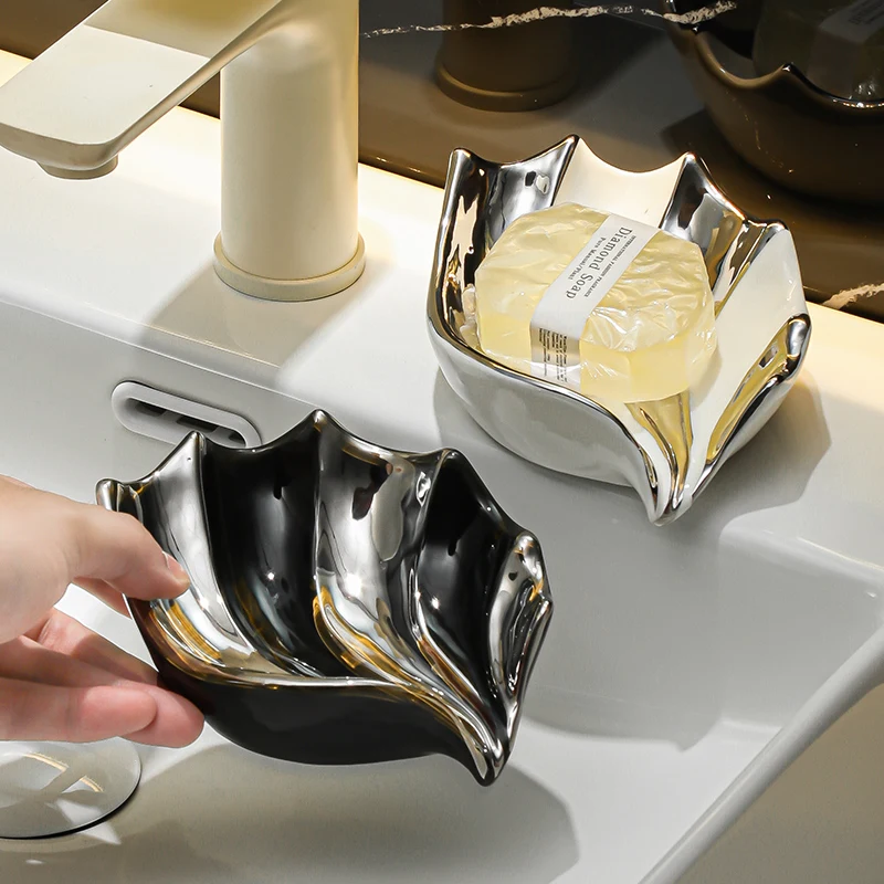 

Керамическая мыльница, бытовая ванная комната, мытье рук и умывальник, без накопления воды, держатель для мыльницы, аксессуары для ванной комнаты