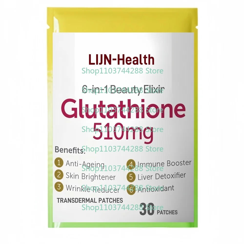 30 patchs patchs transdérmiques au glutathion-support immunitaire, détox du foie, antioxydant puissant pour une peau plus saine