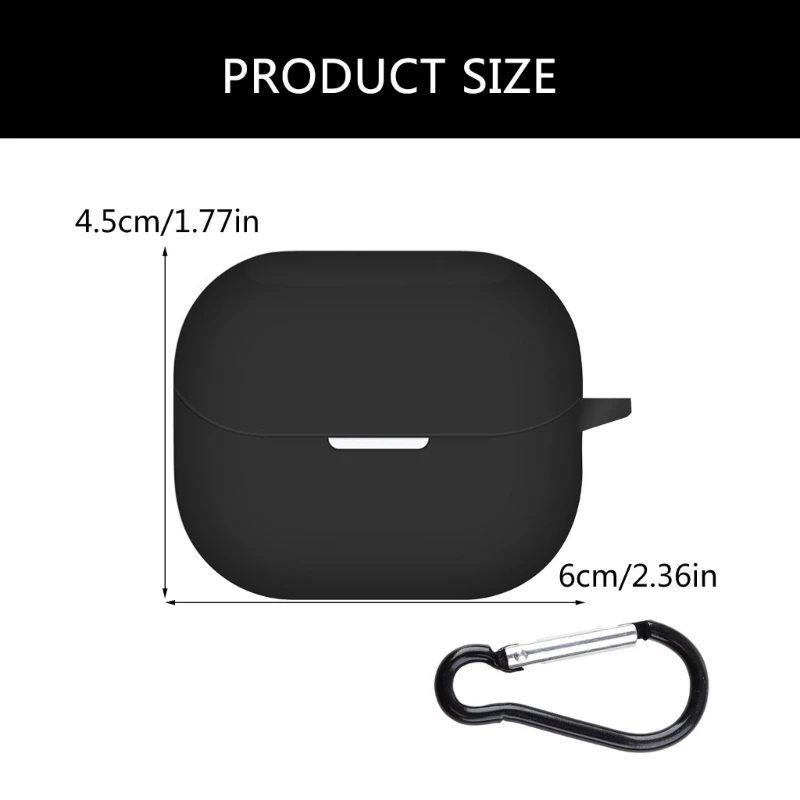 Protetor fone ouvido silicone compacto, resistente à poeira umidade, suporte ergonômico silicone para fones 3