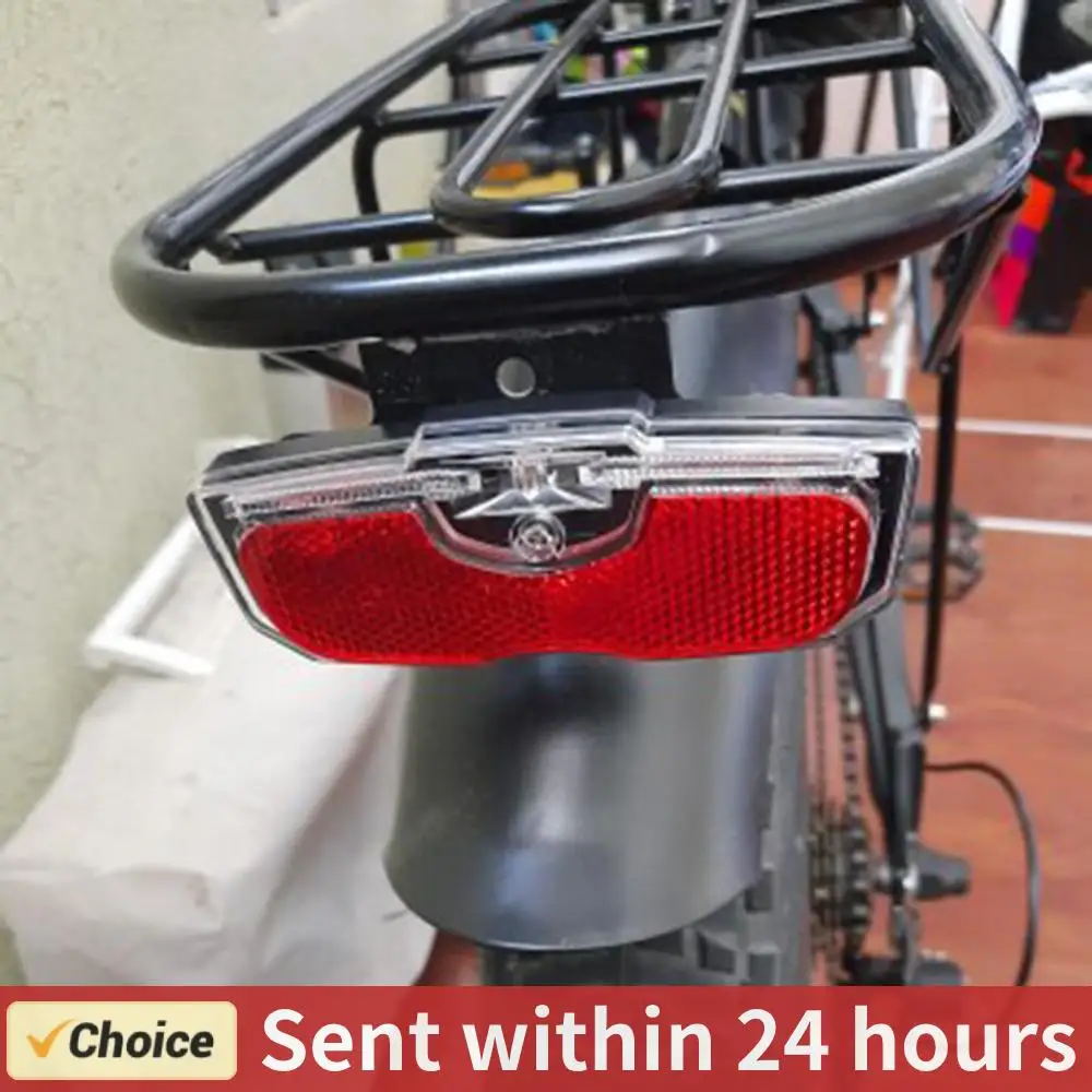 Bicycle Luggage Carrier Rack Lamp MTB Rear Shelf Cycling Seatpost Tail Light Bicycle Rear Seat Reflective Taillight