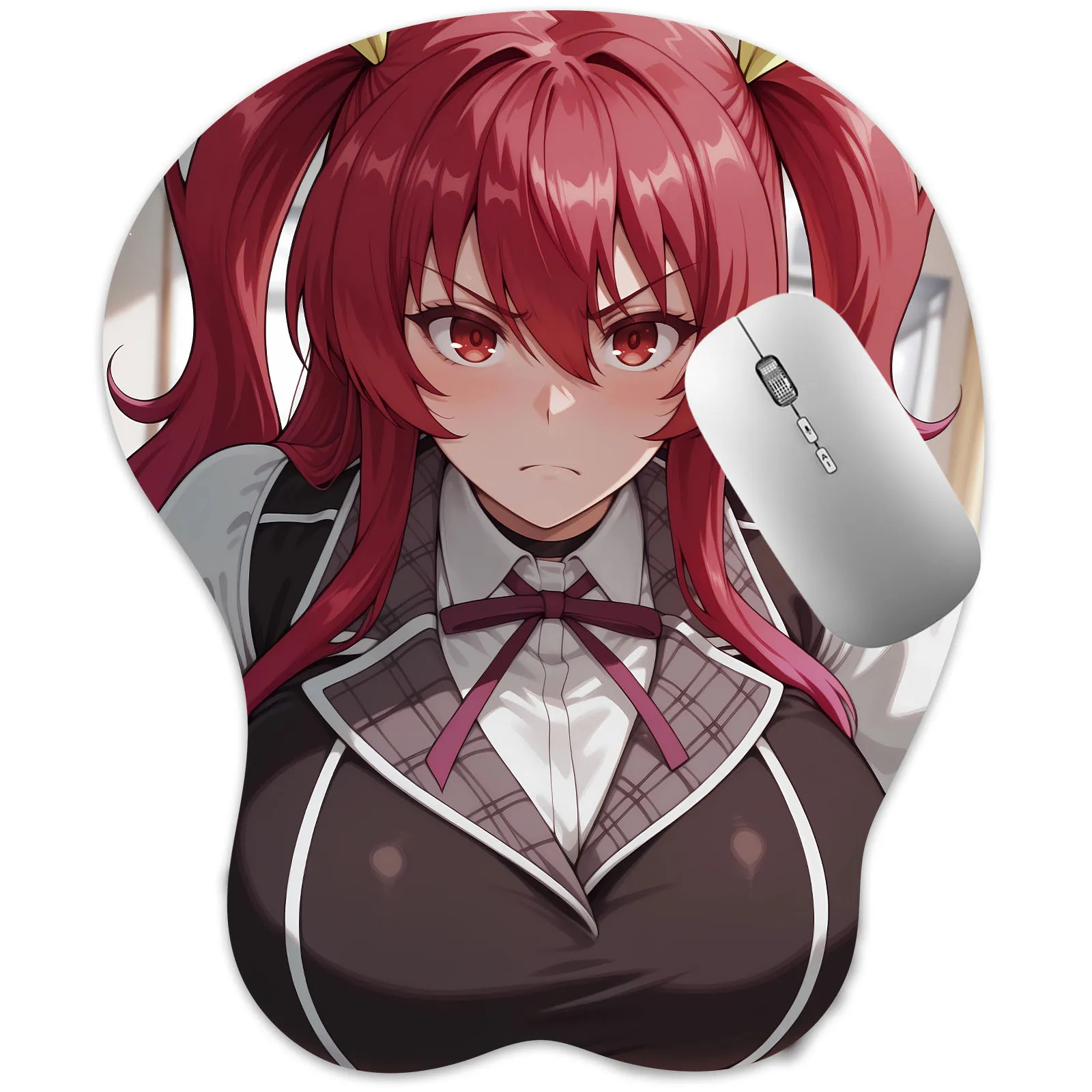 

3D Mouse Pad ( Stella Vermillion ) Oppai Mousepad Anime Manga Boobpad Breast Gaming Wrist Rest Mouse Mat