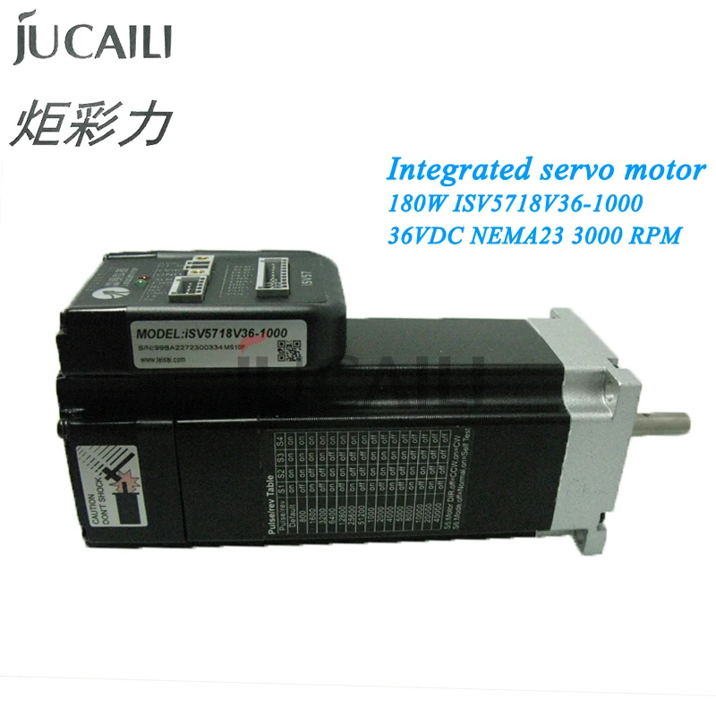 

JCL Leadshine ISV5718V36-1000 Integrated Servo Motor 180W 36VDC Nema23 3000 rpm for Inkjet Solvent Large Format Printer