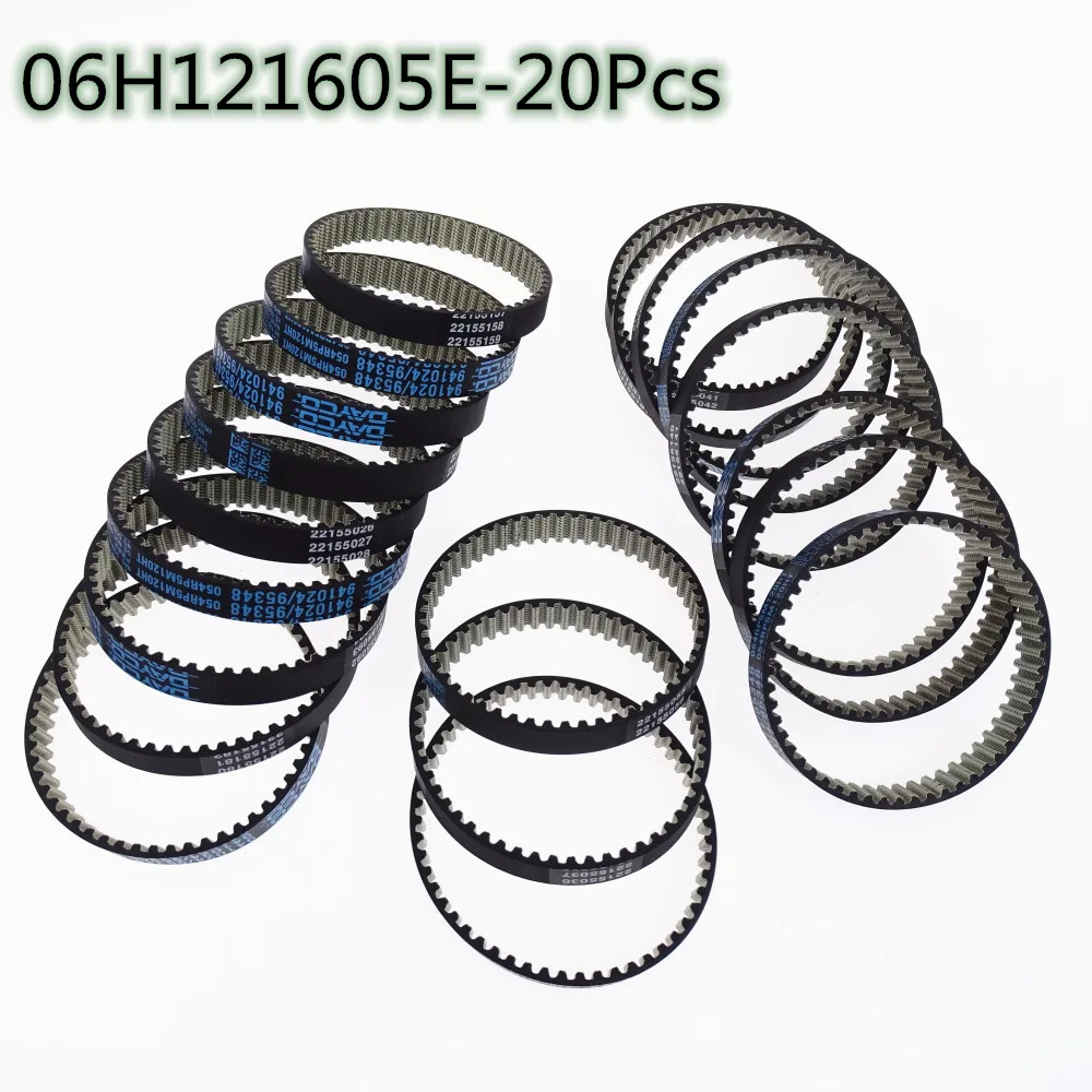 20Pcs New 1.8T 2.0T Timing Water Pump Belt For Audi A8 S3 A3 VW Passat Golf Bora Skoda Octavia Superb Seat Altea Leon 06H121605E