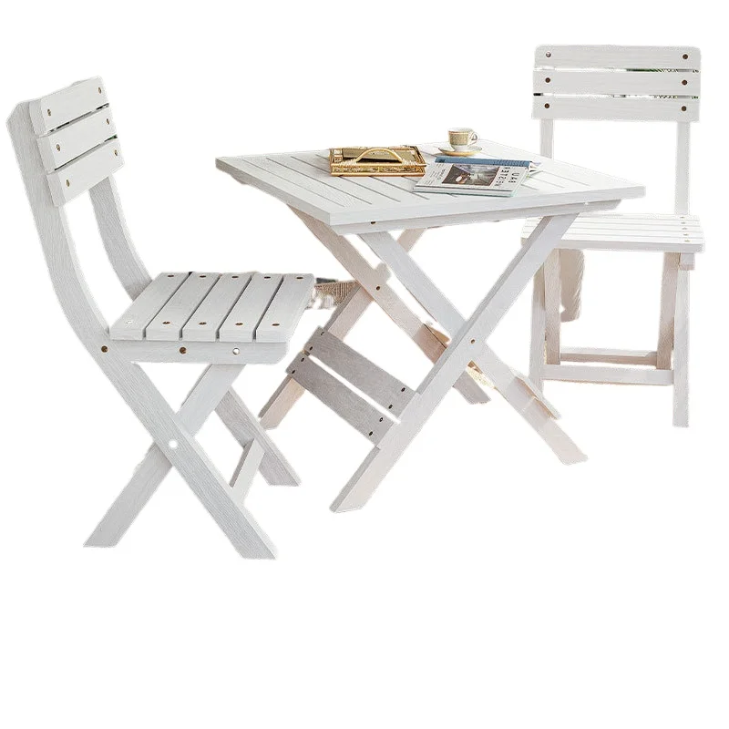 

Foldable table and chair combination, casual tea table, small tea table, three-piece set, one table and two chairs, sunscreen