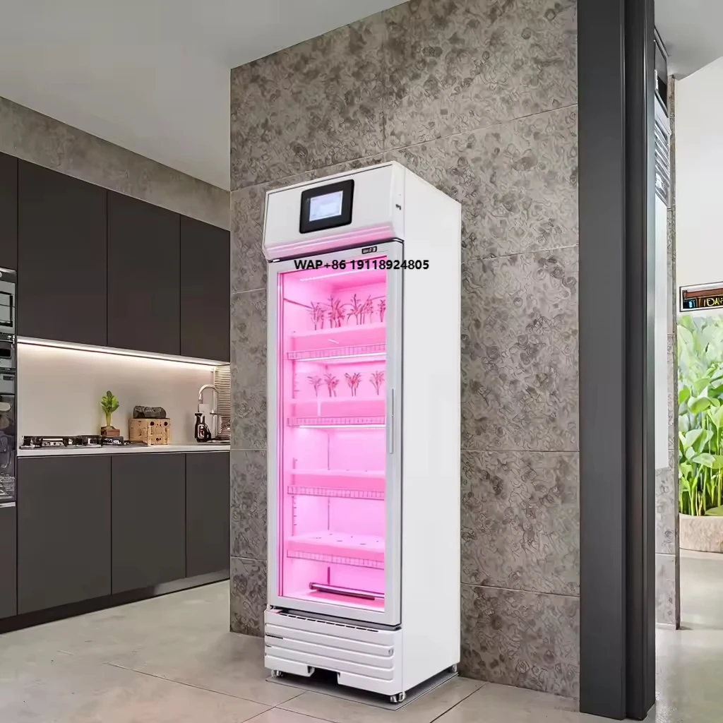 Smart Hydroponics Cabinet Vertical System Indoor Gardening Equipment Automated Planting System Home Grow Box ABS Cover 1 Year