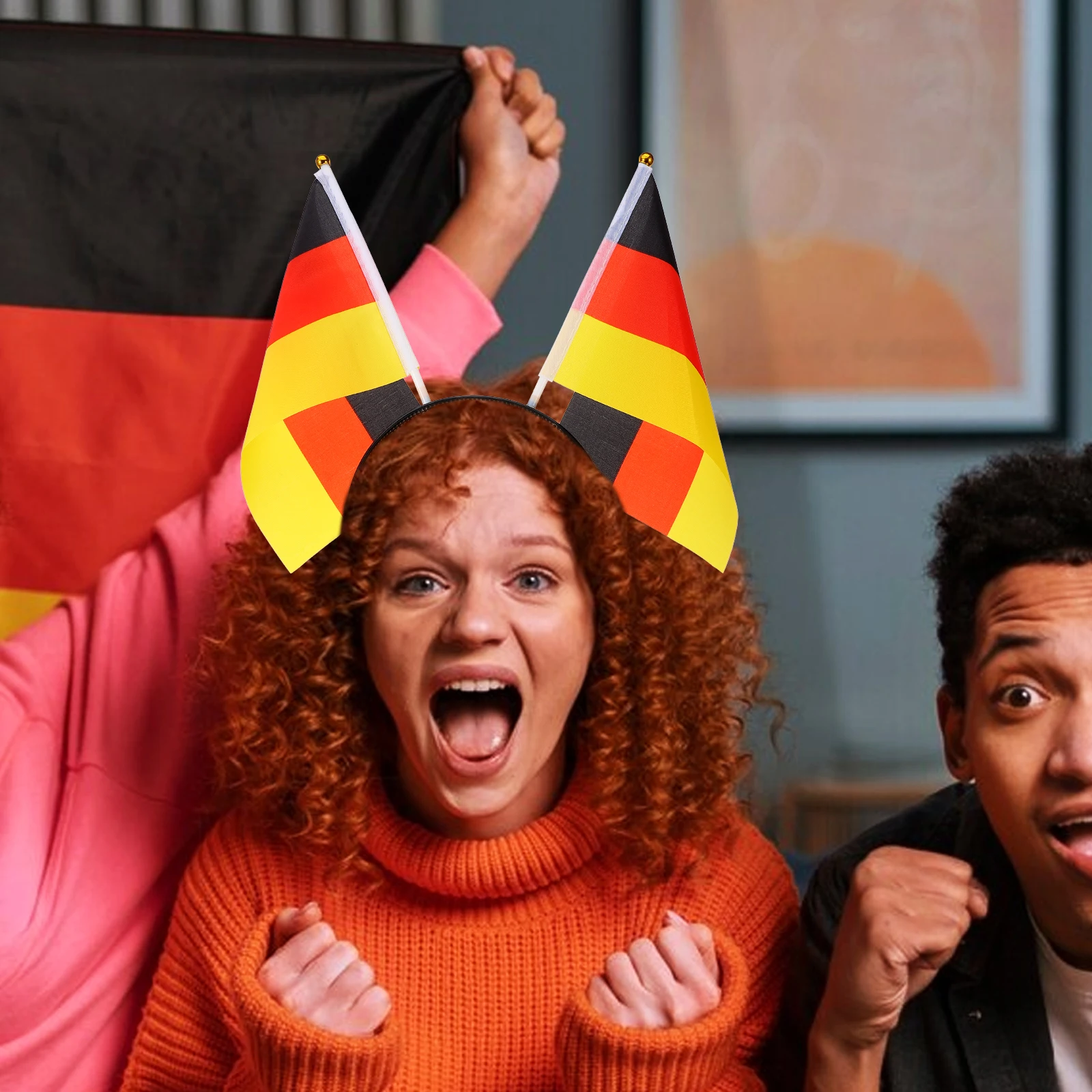 

Germany Flag Headband Unique Cheerleader Design Comfortable Durable Party Headband Germany Flag Hair Accessories