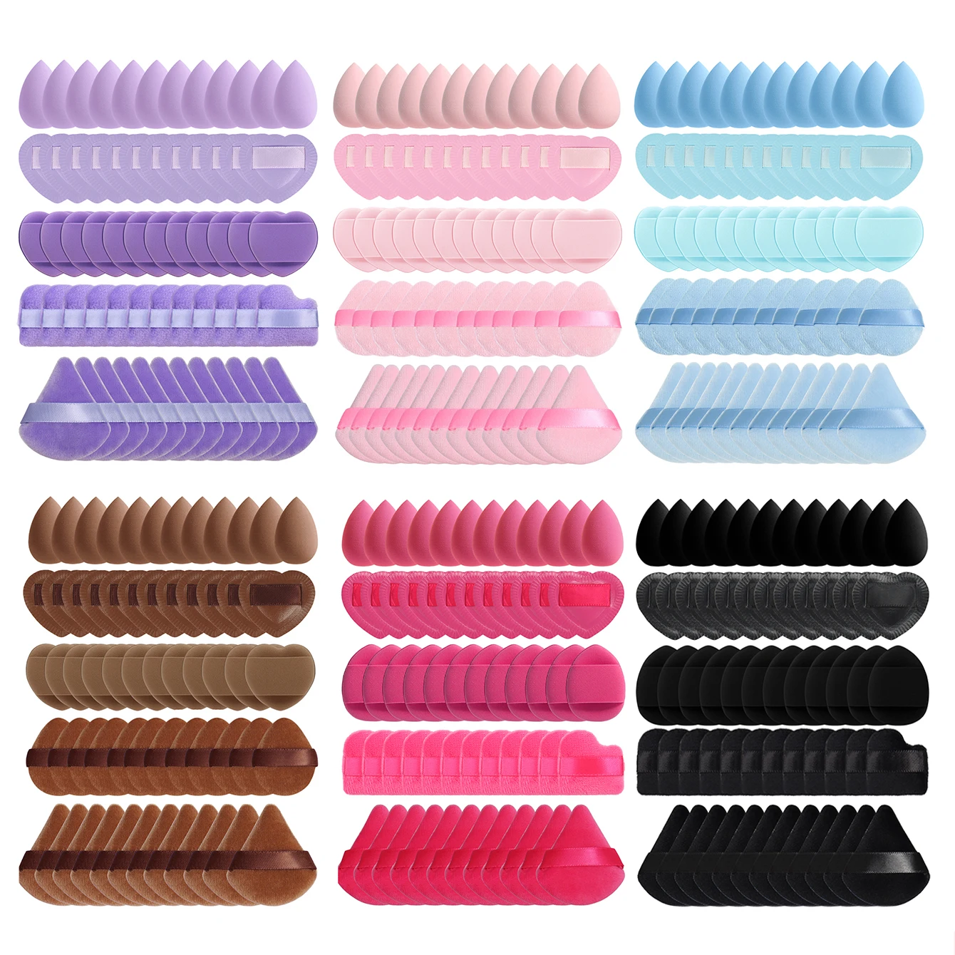 15/30/60 Mini Make-Up Spons Poederdons Schoonheid Spons voor Make-Up Concealer Vloeibare Foundation Gezicht Cosmetische Bladerdeeg make-up Spons