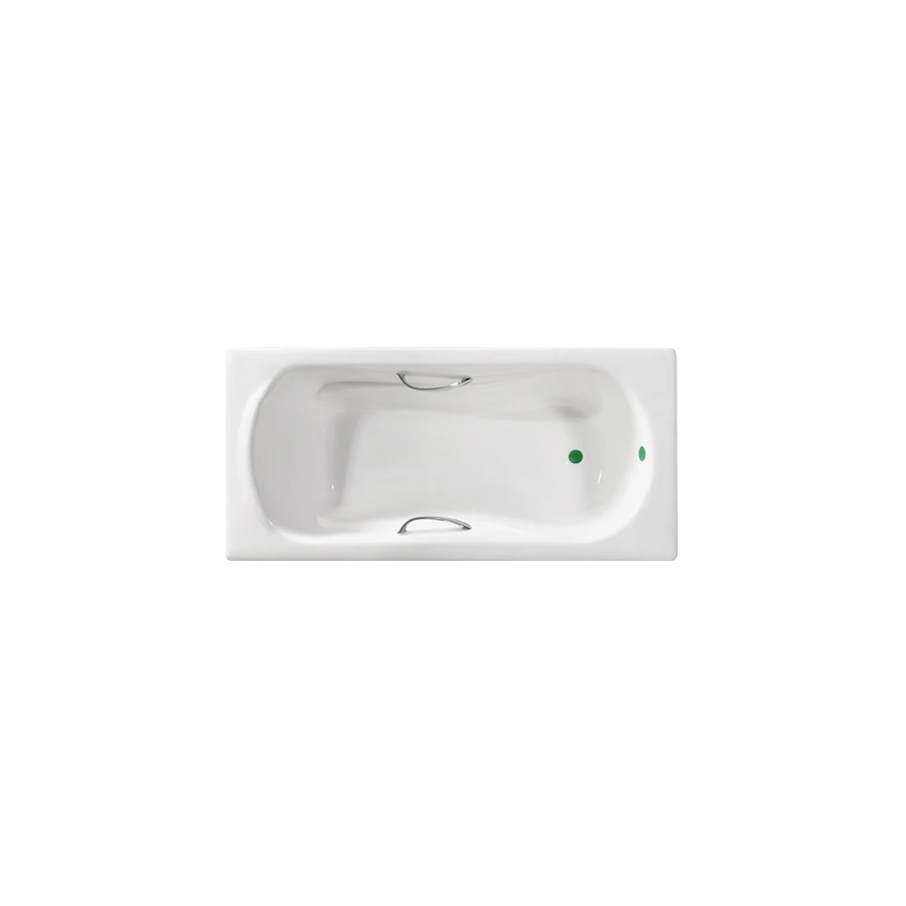 Built-in Enameled Cast Iron Bath - Any Size/Shape, Grab Bar Option, Hotel Grade, Direct Factory