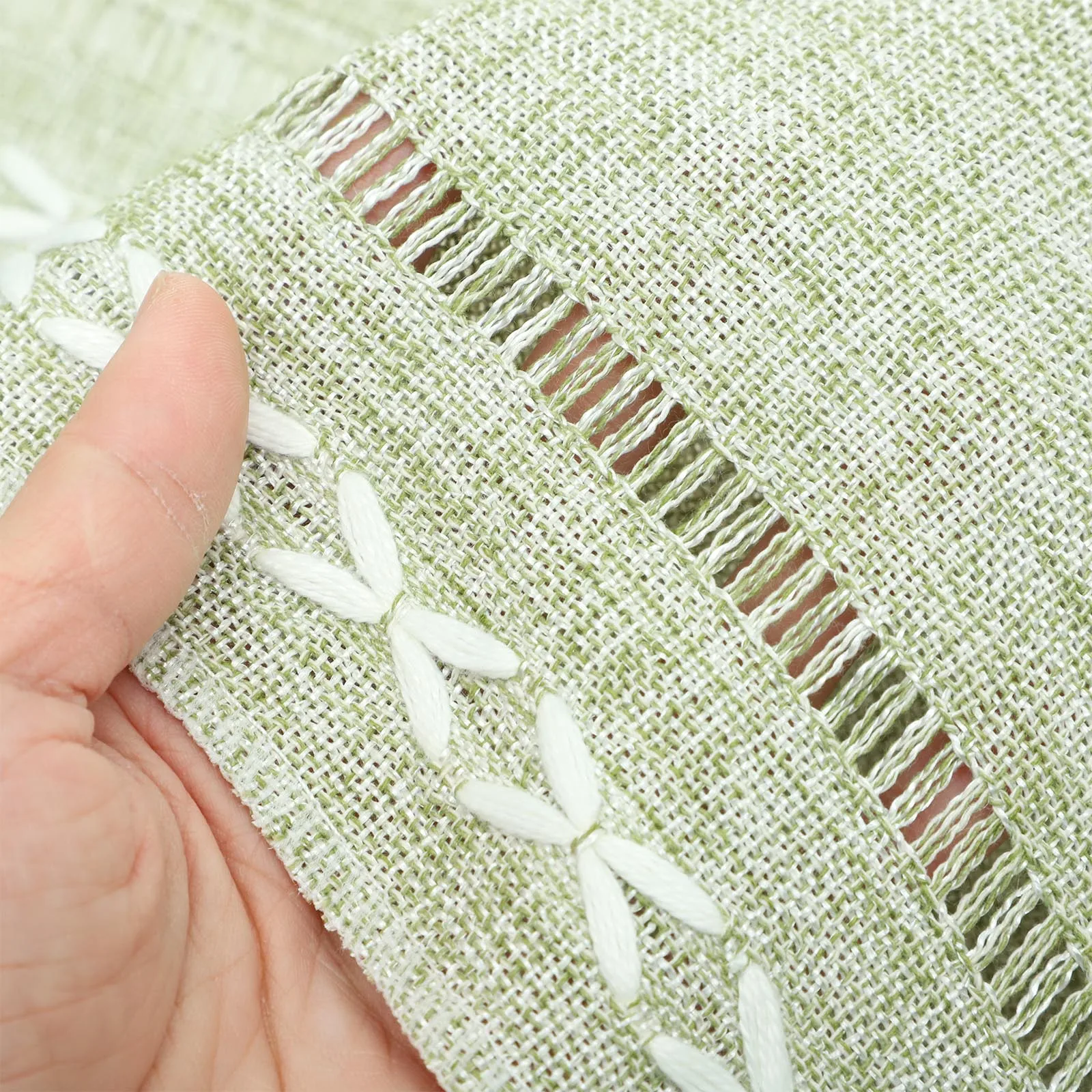 

Vintage Home Decor Dining Table Runner Farmhouse Imitation Cotton Linen Style Banquet Runners for