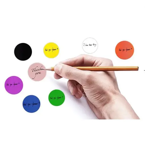 50-500pcs 1inch Round Blank Handmade Sticker Black White Pink Paper Stickers Scrapbooking Stickers Party Gift Decorations Labels - Image 5