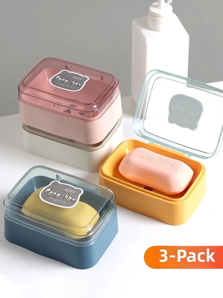 

Cute Soap Di Batoom Creative Flip Cover Soap Storage Box Student Dormi Home Decor Nordic Sle Cartoon Soap Box