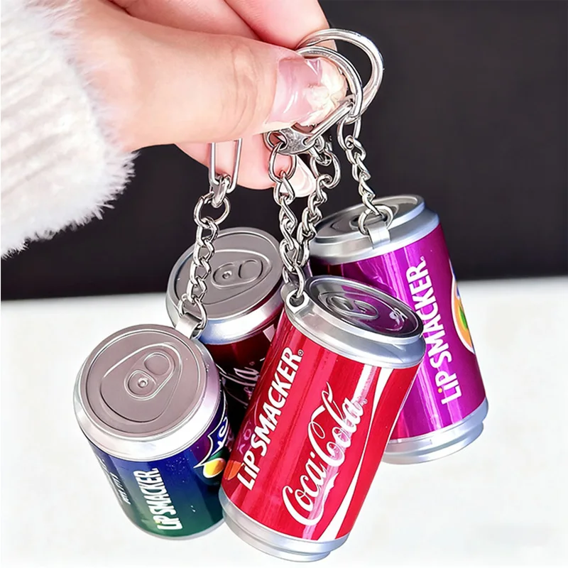 مجموعة بلسم الشفاه LiP Smacker X Coca-Cola مكونة من 4 قطع مع حبل مرطب يدوم طويلاً للاستخدام في الخريف والشتاء #4