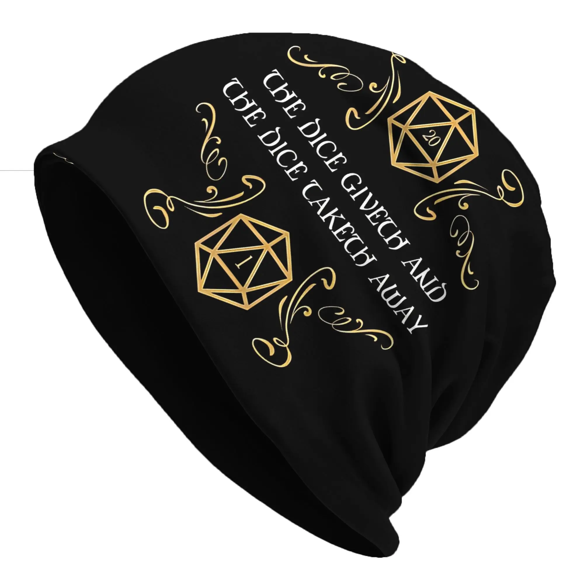 Autumn Styles Baldur Gate Unisex Thin Hat The Dice Giveth And Critical Fail Fall Cap Design Beanies Caps