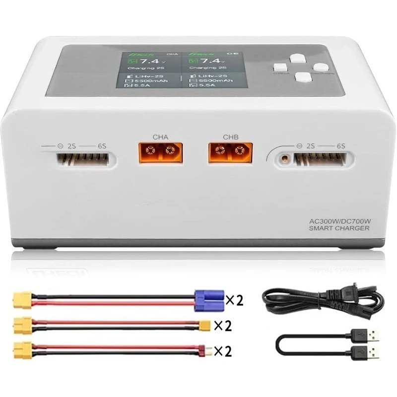 

Gens Ace D300 RC Battery Charger G-Tech Series Lipo Charger 16A AC 300W Smart Fast Balance Charger for RC Car Boat FPV Race