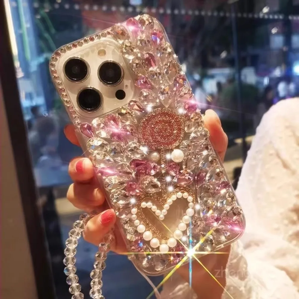 

Woman Diamond Rhinestone Custom Case for Nokia G10 G20 1.4 2.4 3.4 5.4 6.3 8.3 1.3 5.3 2.3 7.2 6.2 4.2 3.2 Beautiful Pearl Cover