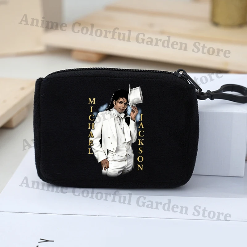 King of Pop Michael Jackson Cute Coin Purse for Boys Girls Anime