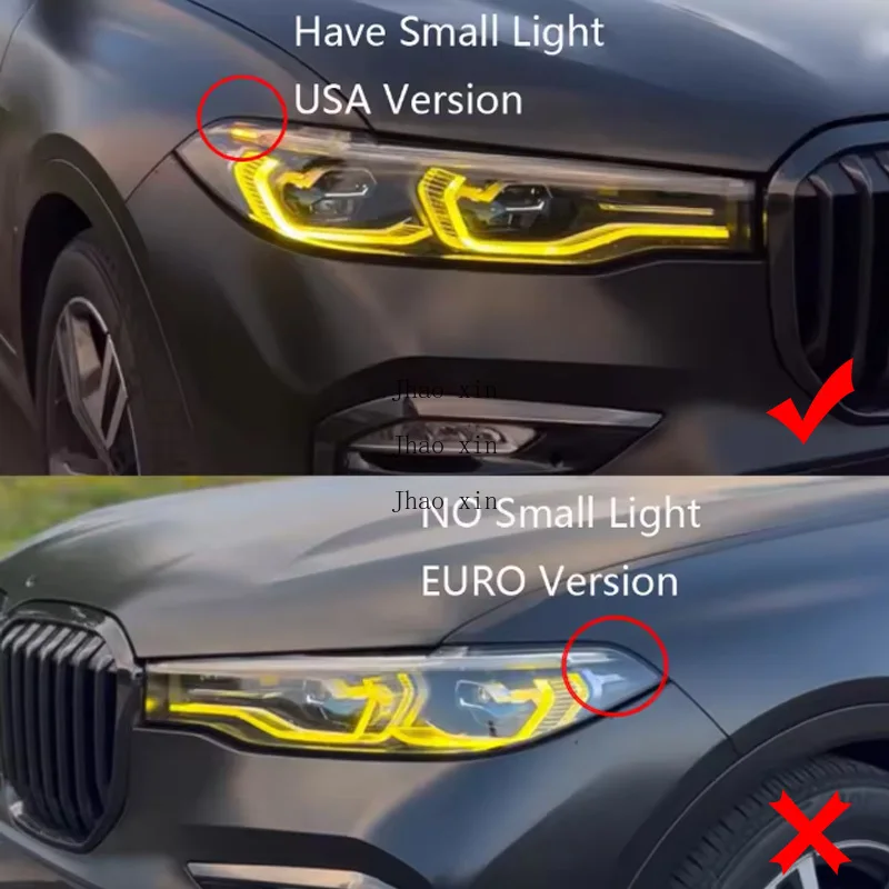 Suitable For BMW X7 G07 Ballast Light Source Module 2019-2022 US Version Angel Eye Guide Tube Multi-color Car Headlight DRL CHIP