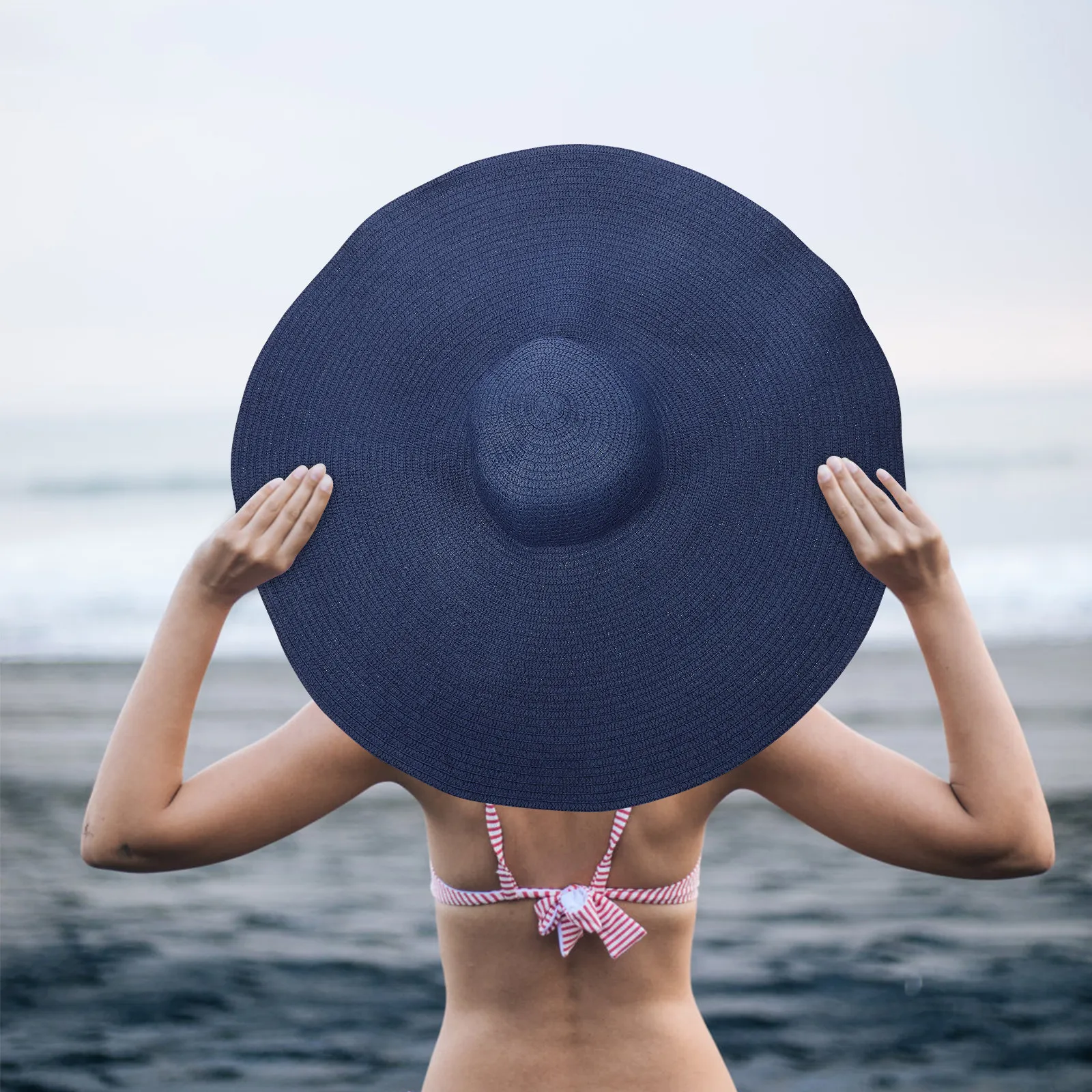 

Foldable Wide Brim Straw Hat Lightweight Summer Beach Sun Hat for Women Outdoor Travel Vacation Beach Hats for Women