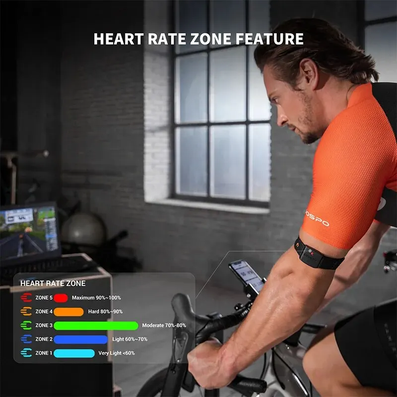 COOSPO HW9 Heart Rate Monitor Armband for Fitness 4