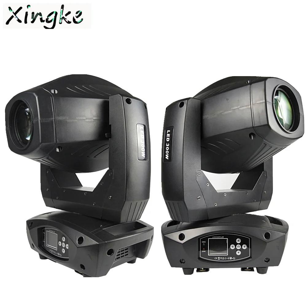 

2PCS/LOT Pro Disco Stage DMX512 300W high-power 200W/250W/300W white LED light source Zoom Beam Spot Wash 3in1 BSW LED Moving H