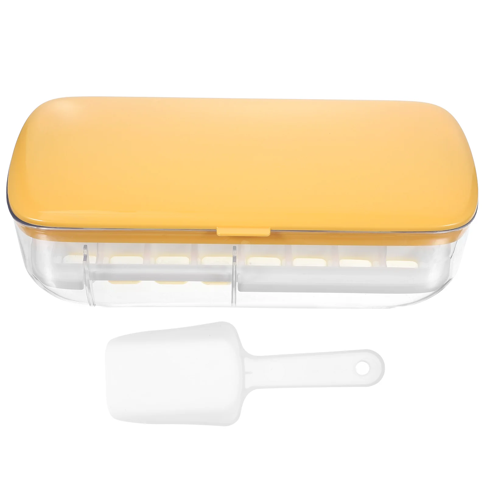 

24 Ice Trays with Lid Silicone Mold for Freezer Home Use Storage Box Cube Tray With Lid Clean Practical Helper