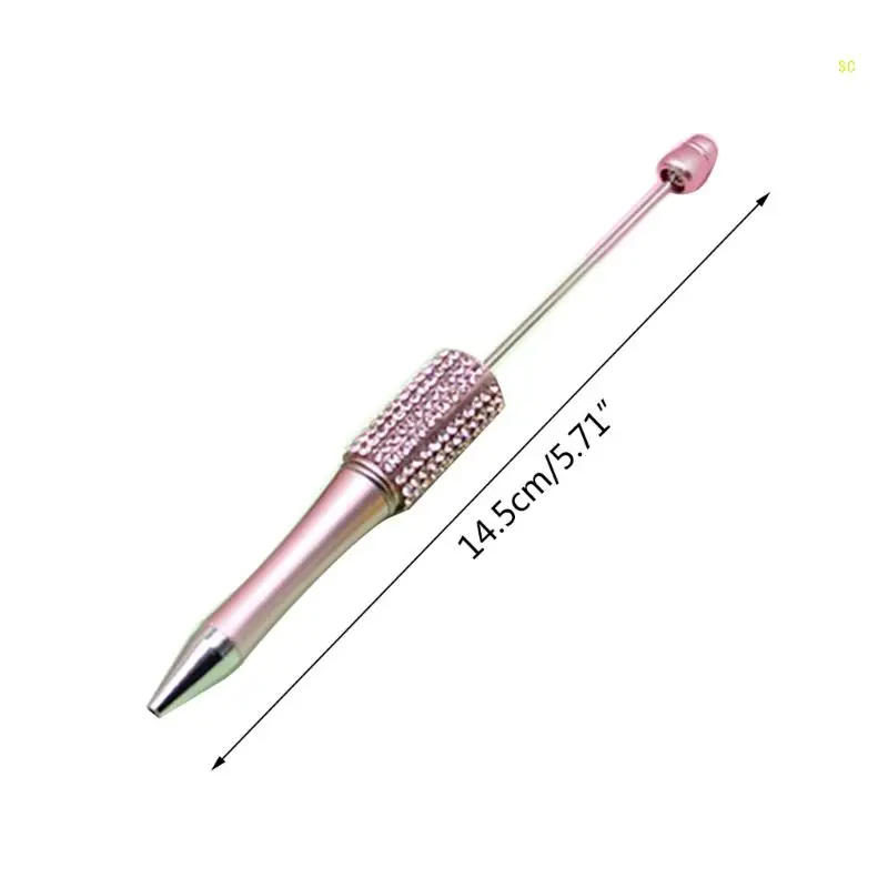 Beadable Ballpoint Pens Retractable Ballpoint Pen Ballpoint Pen Office Writing Supplies Gift for Kid Reward Dropship