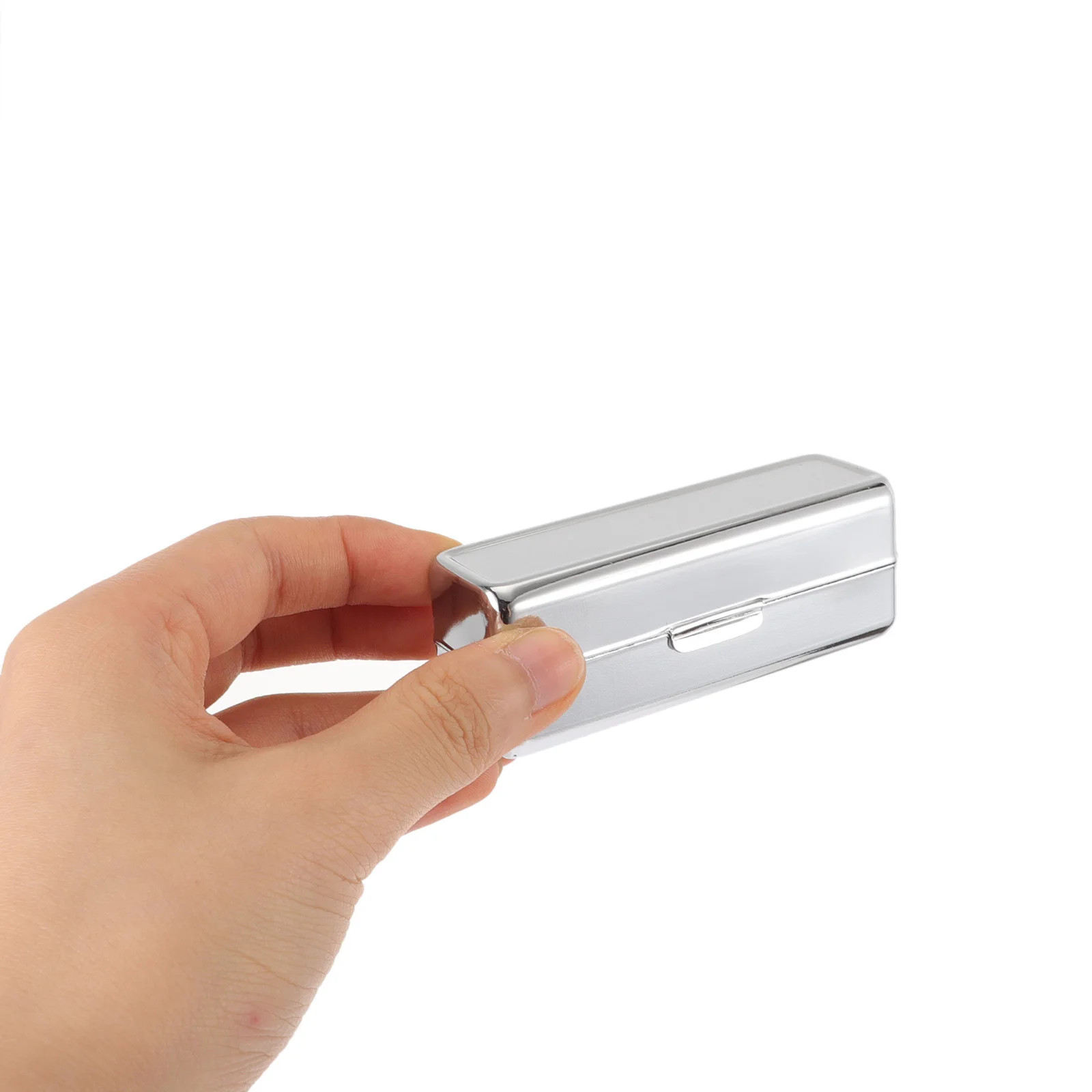 2 قطعة صندوق أحمر الشفاه منظم مكياج معدني ريترو مع مرآة حقيبة تخزين محمولة لأحمر الشفاه وأسطوانة الزيت العطري