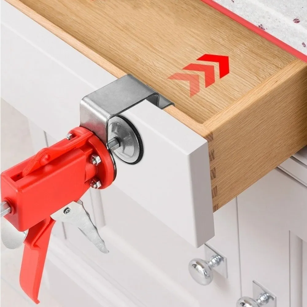 Press Type Drawer Panel Quick Installation Clip Quick Installation Stainless Steel Furniture Panel Fixing Clamp Adjustable