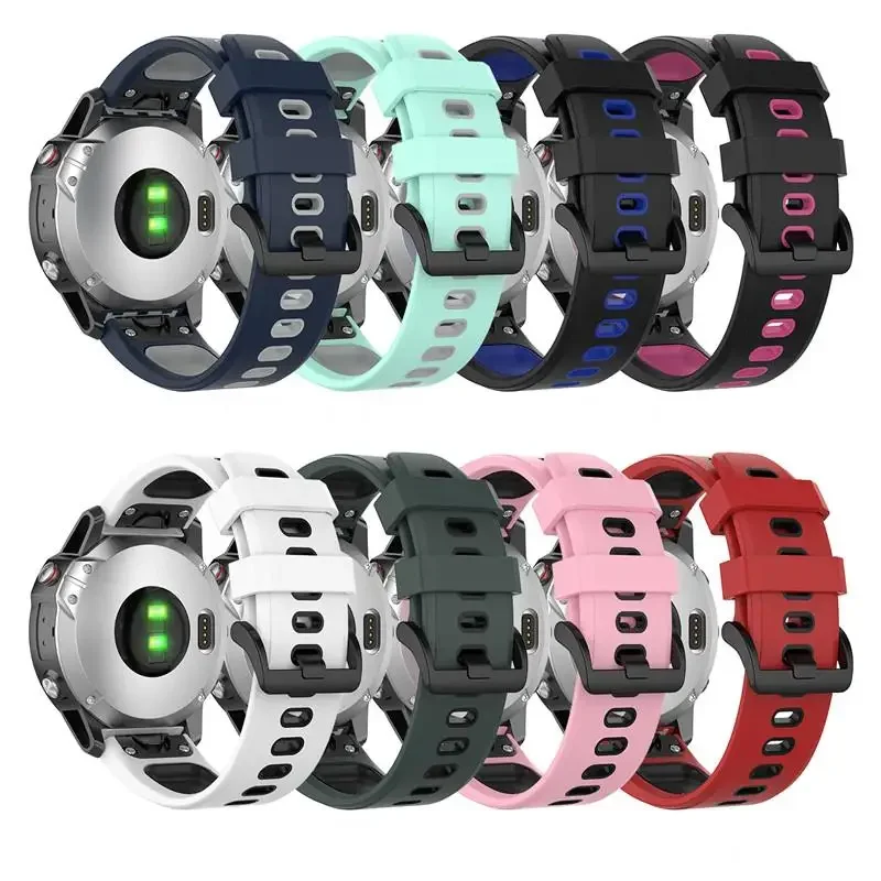 

26/22/20mm Silicone Band For Garmin Fenix 7 7S 7X 6 6S 6X Pro 5 5X 5S Plus 3HR 935 Watch Strap Fenix6 Fenix5 Watch Easyfit Wrist