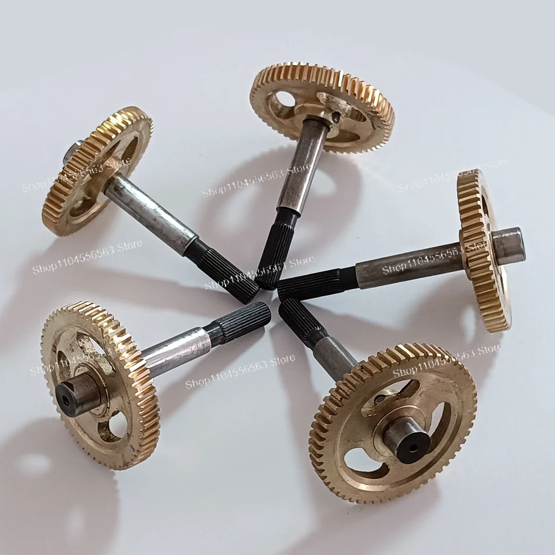 BS2470-7D/7J BS2480-8D/8J  Motor Worm Gear & Spline Shaft Kit, 55-Tooth Copper Gear for Garage Door Opener
