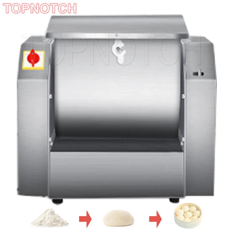 Electric Dough Kneading Machine Flour Mixers Commercial Food Spin Mixer Stainless Steel Pasta Stirring Making Bread