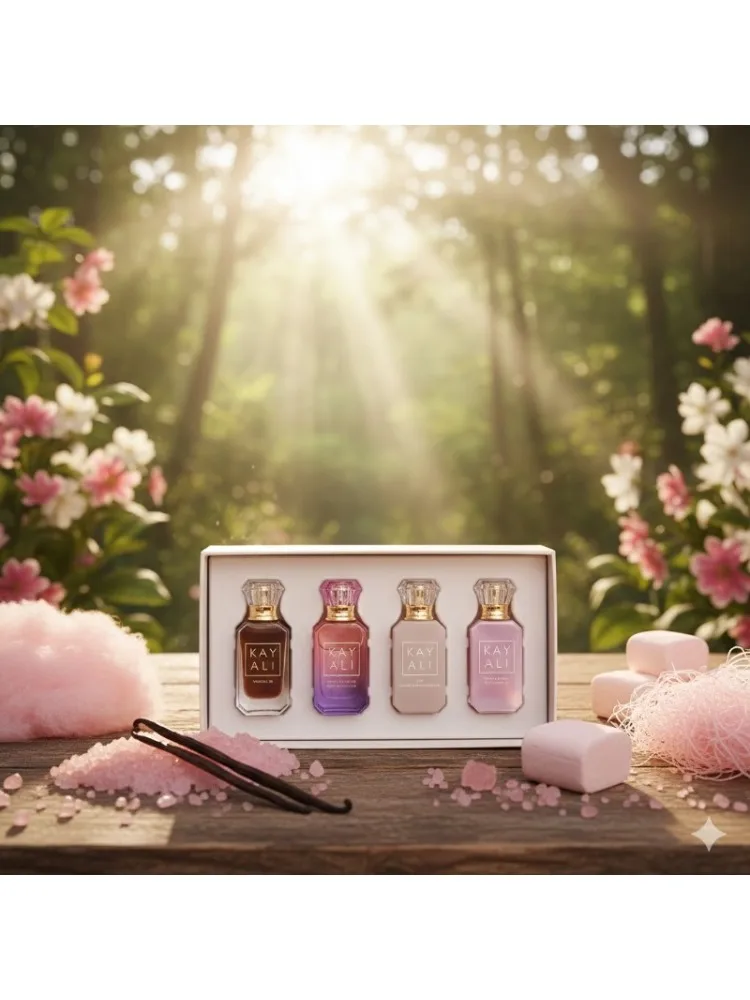 4*10ml KAYALI Unisex Parfumset Langdurig Fris Mild Elegant Bloemig Fruitig Musk Natuurlijke Geur Vier Geuren Vanilla Royale - afbeelding 2