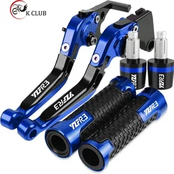 Motocicleta Ajustável Freio Embreagem Alavancas, Guiador Grips Termina para YAMAHA YZF-R3 2015-2022 2018 2019 2020 2021