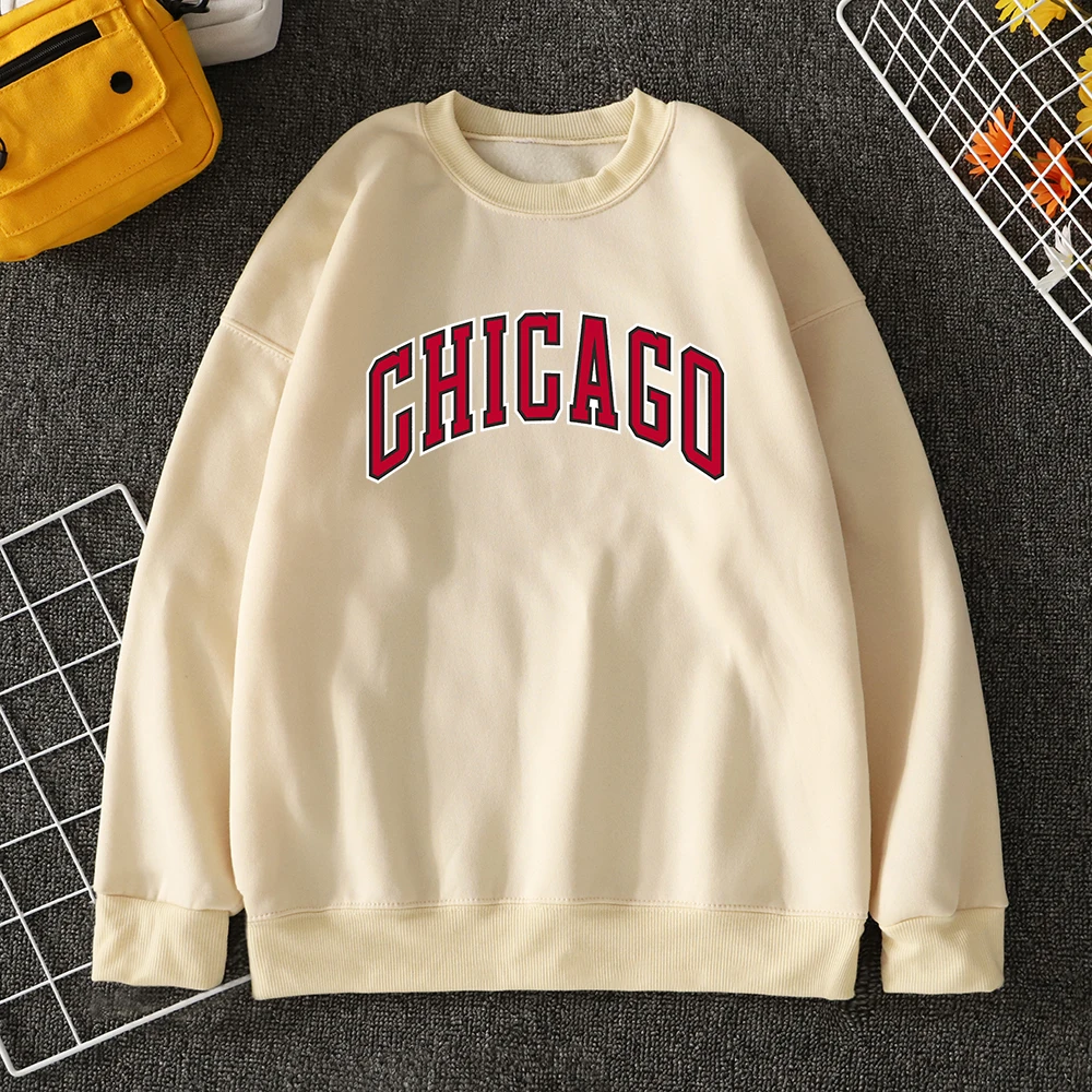 Chicago Basketball Uniform Printing Mens Hoodies Autumn Loose Sweats Creativity Quality Sweatershirts Simple Casual Men Hoodies