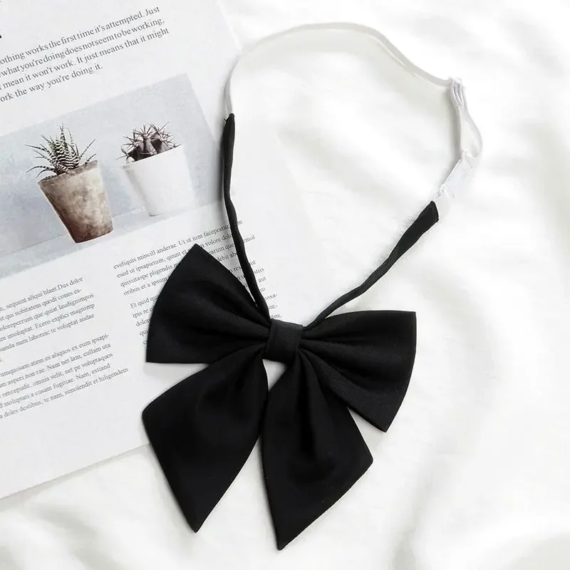 Women‘s Shirts Bow Ties JK Uniform Girl School Wedding Party Bowknot Ties Black Classic Butterfly Knot Suits Cosplay Accessories