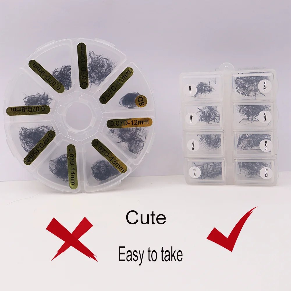 Ruthkey 500 Fans مدبب قاعدة مزيج فضفاض لاش 6D 8D حاد رقيقة متوسطة الحجم الروسية Promade الرموش الصناعية للمكياج الإناث #4