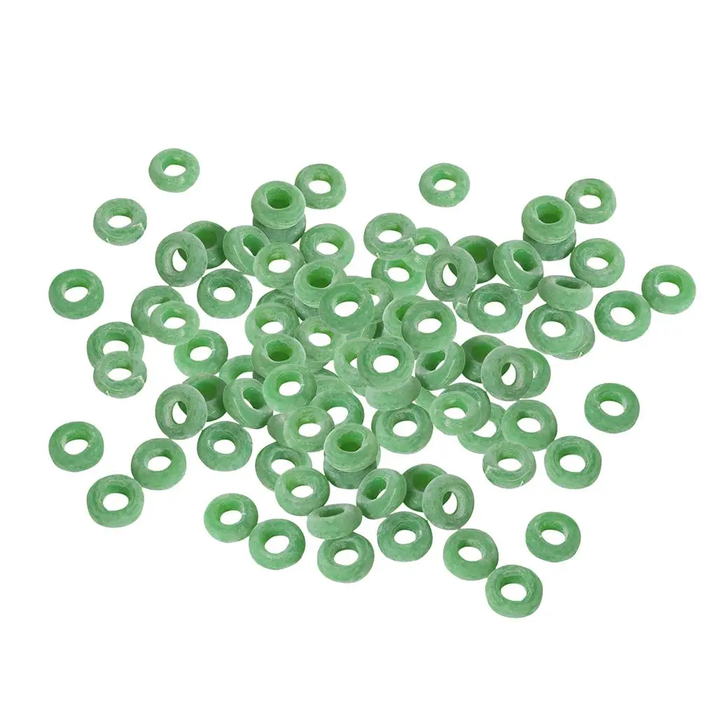 Castrating Bands Elastrator Rings 100Pcs Green Donut Calves Goats Sheep Lamb