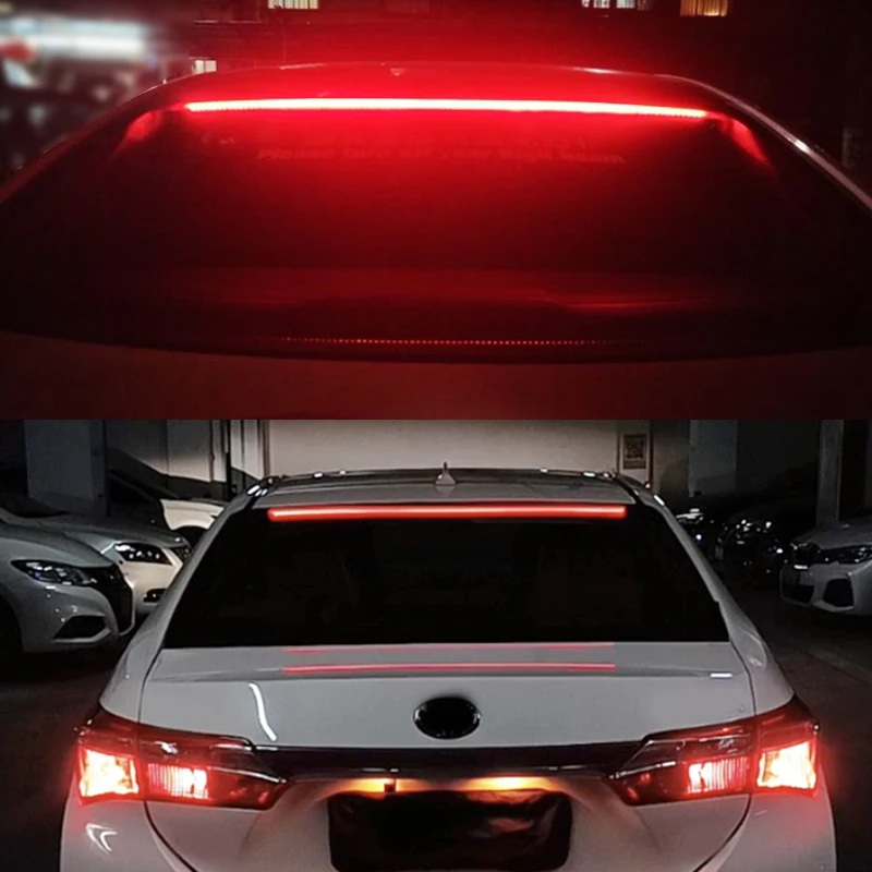 

120cmCar Rear Brake Led Lights Strip Stop Turn Signal Third Brake Light Bar Auto Running Warning Driving DRL Tail Lamp Universal