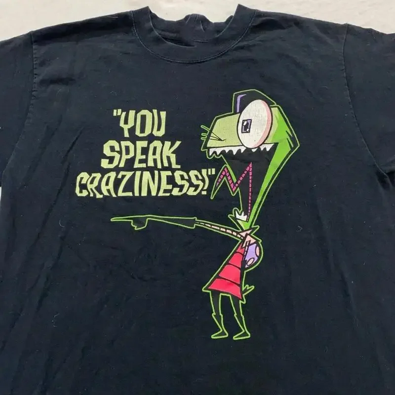 2003 INVADER ZIM YOU SPEAK CRAZINESS T-shirt unisex S-5XL K1112