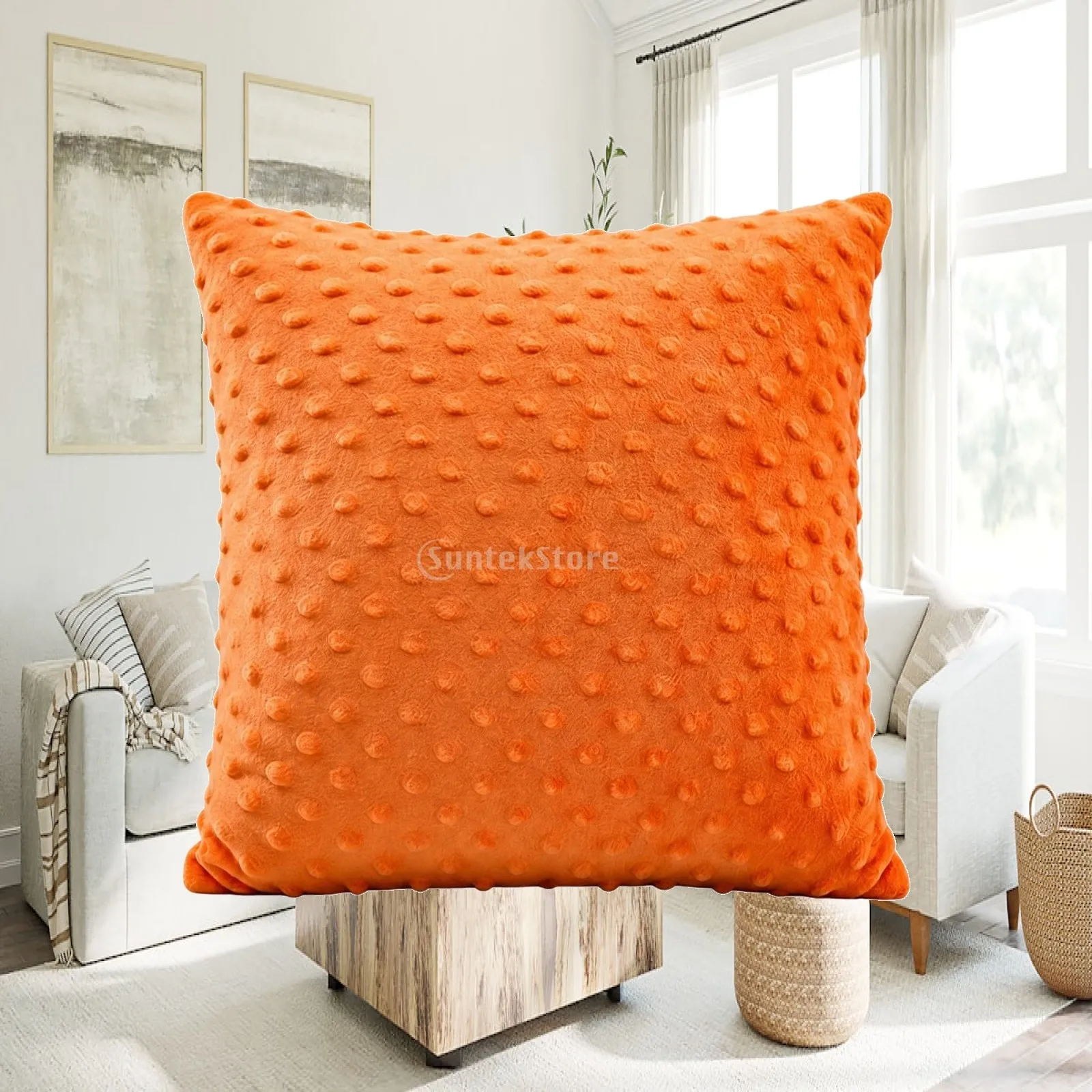 Sensory Cushion Washable Square Vibrating Cushion Sensory Hug Pillow Textured for Children, Relaxing, Bedroom