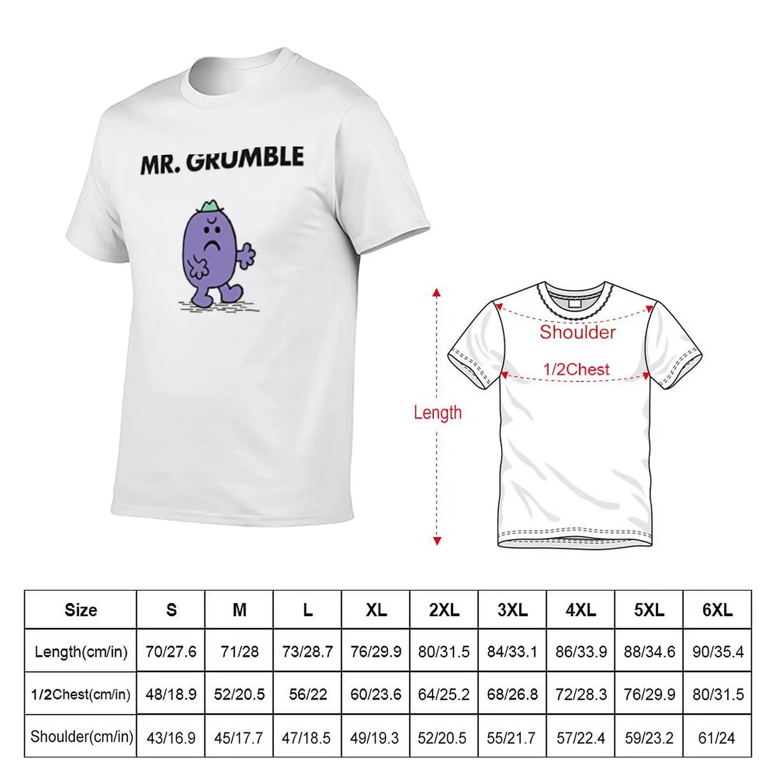 Mr Grumble T-Shirt Classic Print Short Sleeve Shirt
