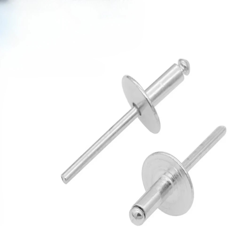 Large Flange Blind Rivets Aluminium Steel Pop Head Break Mandrel Blind Rivet Open End Rivets Remaches Rebites Fastener 3/16