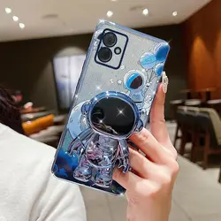 G14 Flexible Astronaut Plating Phone Holder Case For Motorola Moto G14 Shatterproof Camera Protection Moto G14 Soft Back Cover