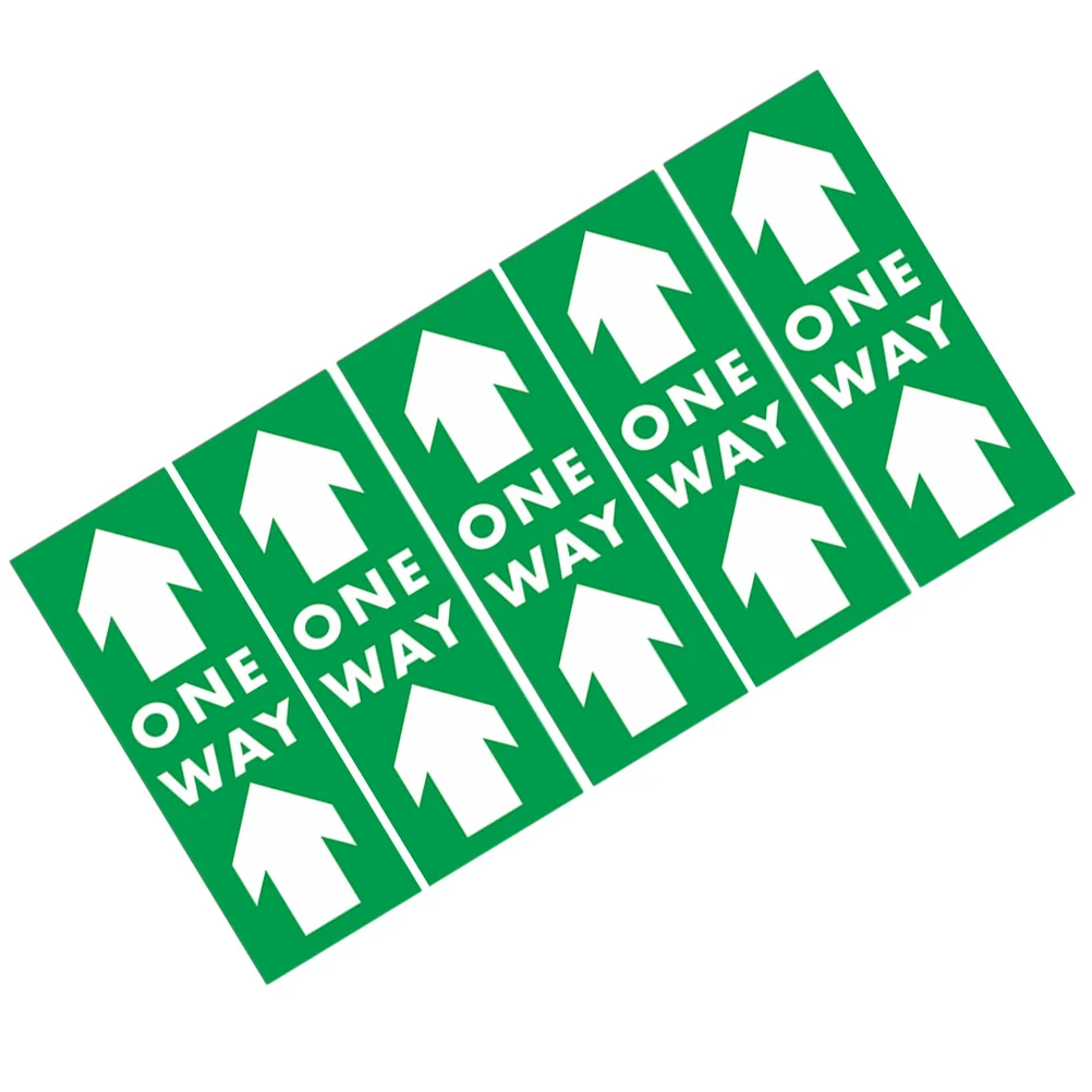 

5Pcs Arrow Floor Stickers Waterproof PVC Epidemic Prevention Social Distance Safety Decals for Warehouse Office School