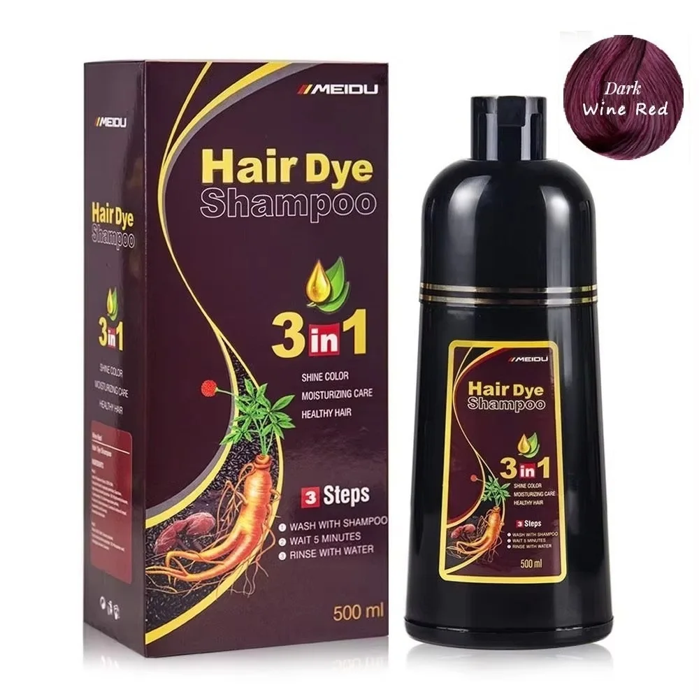 30 ml/500 ml 3-in-1 schnelles Haarfärbe-Shampoo, natürliches schwarzes Kräuter-Haarfärbemittel, spendet Feuchtigkeit, milde Haarfärbe-Conditioner, Haarpflegeprodukte – Detail 5