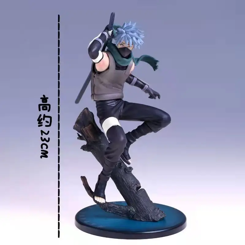 Bandai Banpresto Naruto Shippūden Shadow Hatake Kakashi Ornamenti periferici a doppia testa Gioco alla moda Figura anime Modello bambola