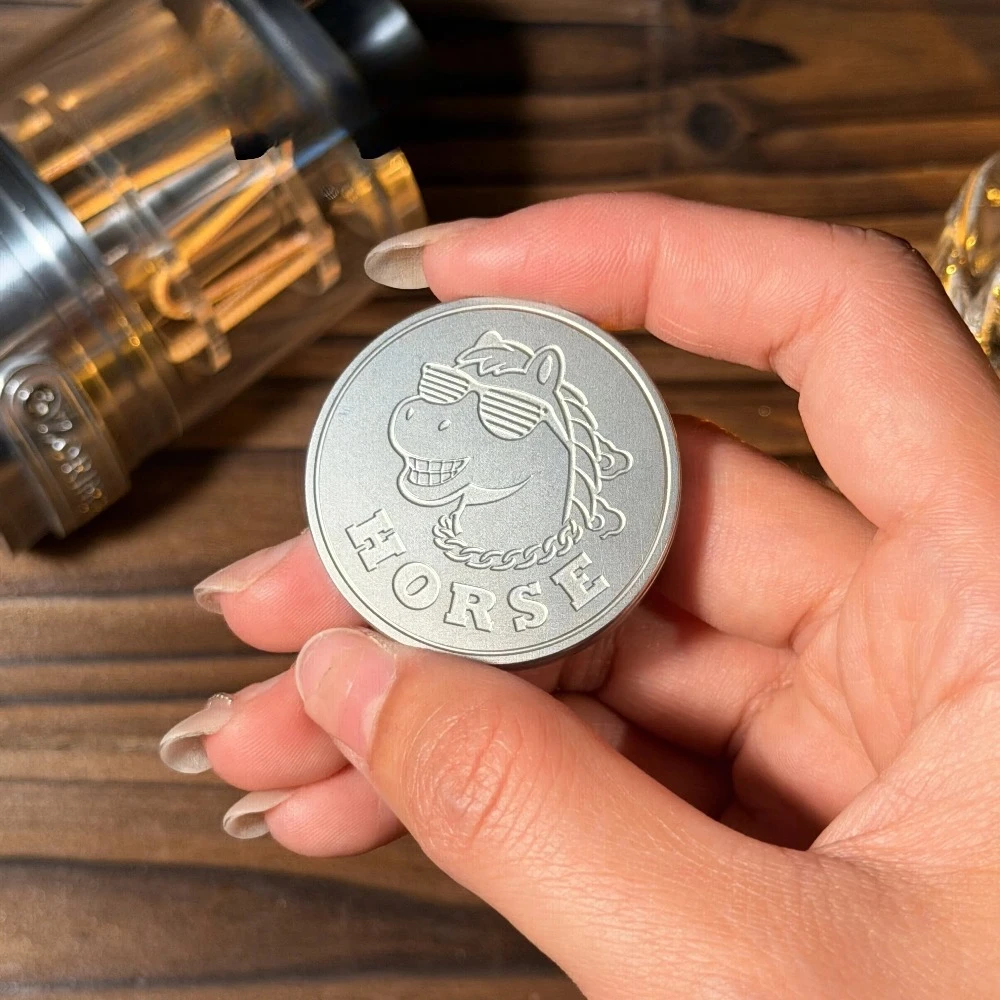 Nirvana Edc Good Things Ratchet Coin Stainless Steel Mechanical Rotating Fingertip Decompression Toy