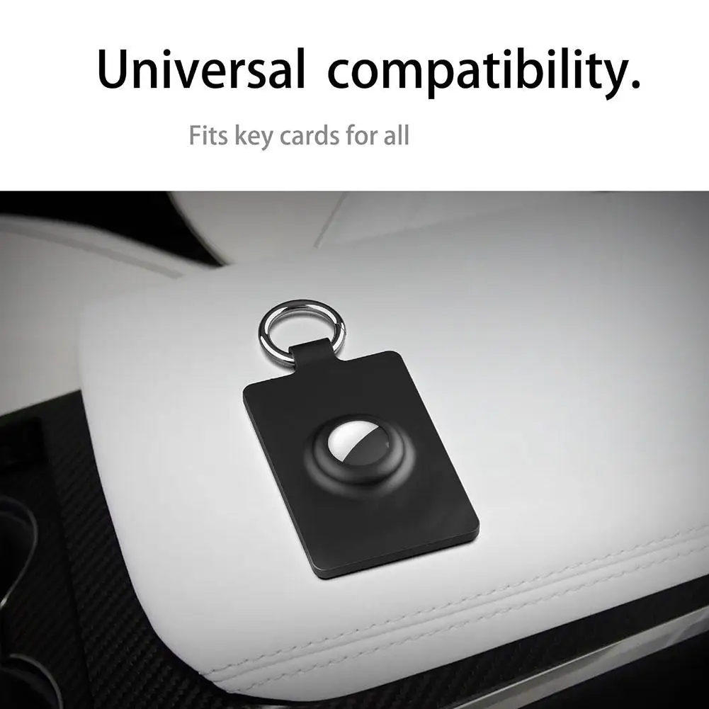 Applicable Protective Cover for airtag Case Works For Tesla Card Key Case Apple Lose-proof Locator Tracker Keychain X1Q5