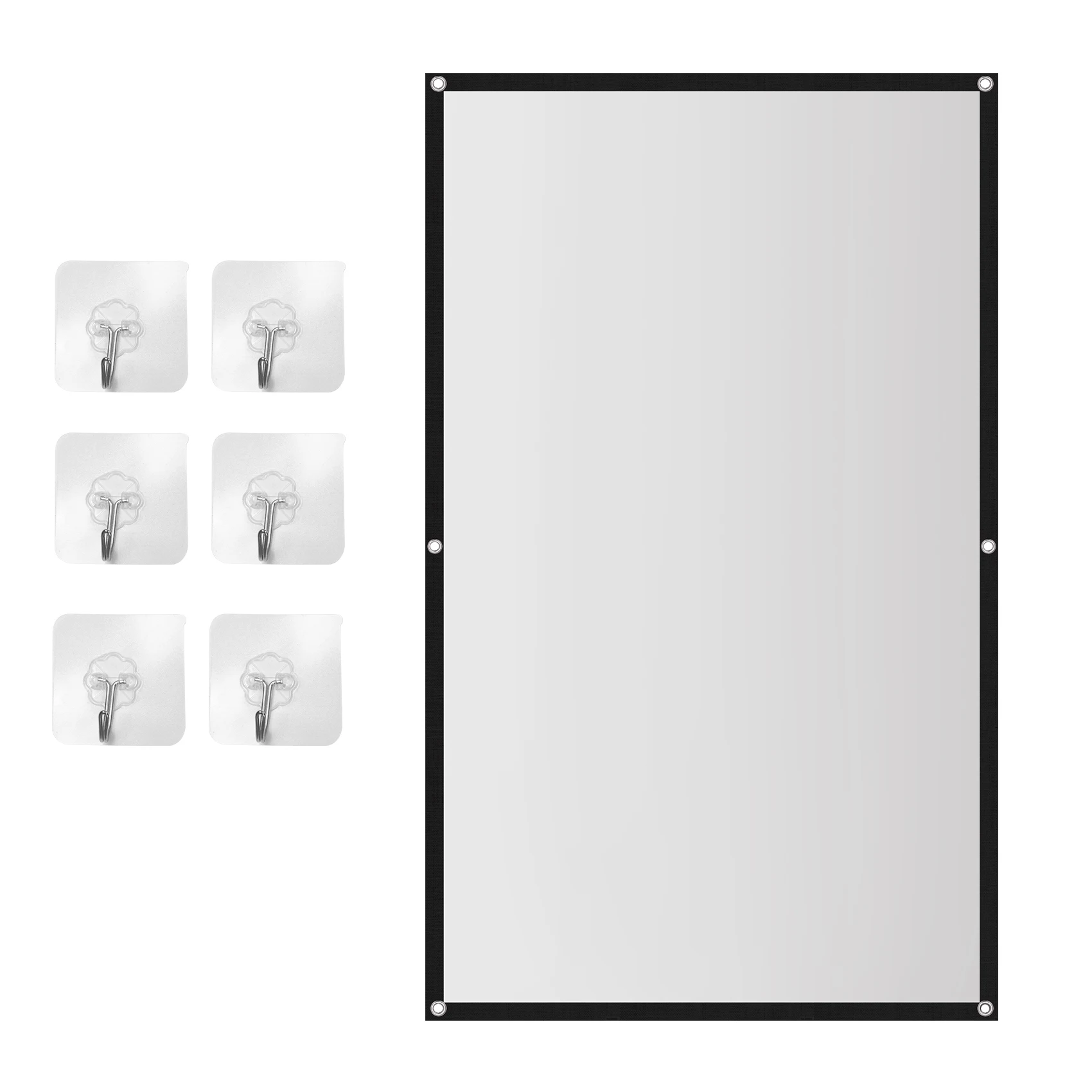 AC57-Projector Screen For Home Theater HD White Foldable Anti-Crease