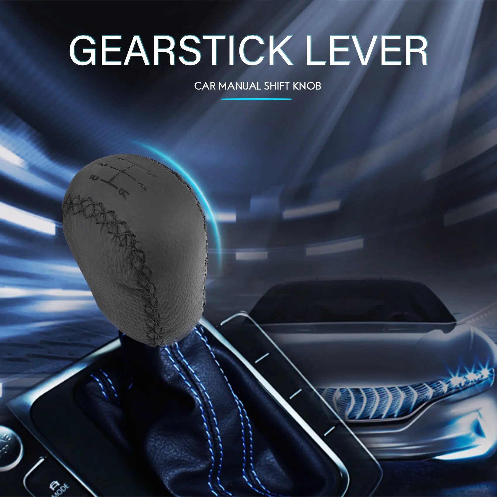Car Manual Gear Shift Knob for SAAB 95 9-5 (1998-2010) 4777074 Transmission Gearstick Lever Shifter Arm Knob Headball